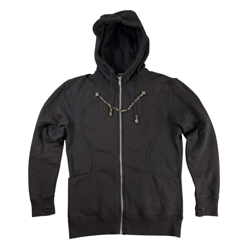 Abbyshot Kingdom Hearts Organization XIII Sz S Full Zip Hoodie Black Chain Rare